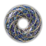 Azure Tide GaiaWavez Gold Wire Cosmic Donut