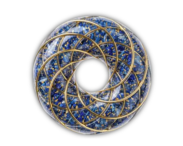 Azure Tide GaiaWavez Gold Wire Cosmic Donut