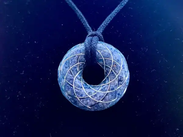 Blue Gaia Wavez Pendant