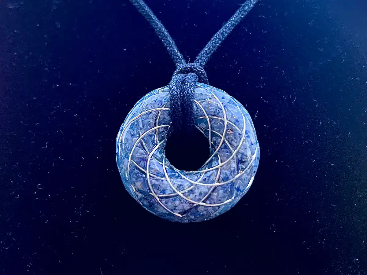 Blue Gaia Wavez Pendant