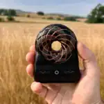 Gaia Wavez Frequency Donut Black and Gold in Hand 2
