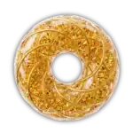 Golden Lumina GaiaWavez Gold Wire Cosmic Donut